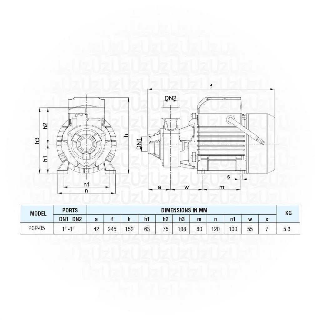 Prakash Centrifugal Pump - 0.5 Hp - (2 Year Guarantee) - Tashqila Prakash Centrifugal Pump - 0.5 Hp - (2 Year Guarantee) - Tashqila